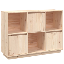 vidaXL tömör fenyőfa tálalószekrény 110,5 x 35 x 80 cm (814354) bútor
