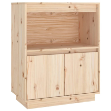 vidaXL tömör fenyőfa tálalószekrény 60 x 34 x 75 cm (813520) bútor