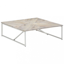 vidaXL Tömör mangófa dohányzóasztal 110 x 110 x 36 cm bútor