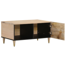 vidaXL tömör mangófa dohányzóasztal 80 x 50 x 40 cm (358252) bútor