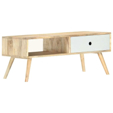  vidaXL tömör mangófa dohányzóasztal 90 x 50 x 40 cm bútor