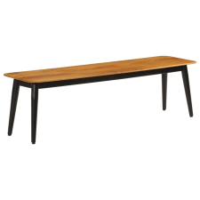 vidaXL tömör mangófa és vas pad 160 x 40 x 45 cm bútor