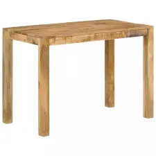vidaXL tömör mangófa étkezőasztal 110 x 55 x 76 cm bútor