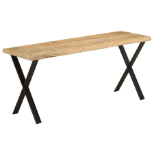 vidaXL tömör mangófa pad természetes éllel 105 cm bútor