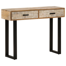 vidaXL tömör mangófa tálalóasztal 100 x 30 x 75 cm bútor
