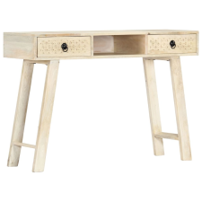 vidaXL tömör mangófa tálalóasztal 110 x 35 x 76 cm bútor