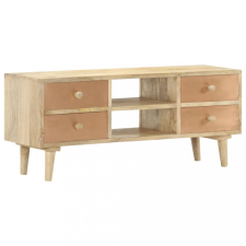 vidaXL Tömör mangófa TV-szekrény 110 x 30 x 45 cm bútor