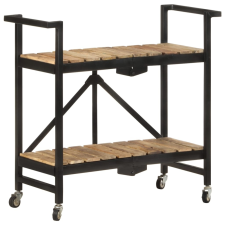 vidaXL tömör mangófa zsúrkocsi 87 x 36 x 81 cm bútor