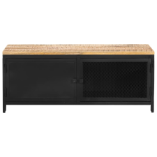 vidaXL tömör nyers mangófa dohányzóasztal 90 x 50 x 37 cm (323136) bútor