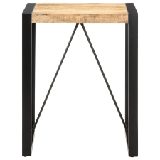 vidaXL tömör nyers mangófa étkezőasztal 60 x 60 x 75 cm (321592) bútor