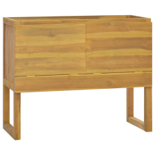 vidaXL tömör tíkfa fürdőszobaszekrény 90 x 45 x 75 cm fürdőszoba bútor