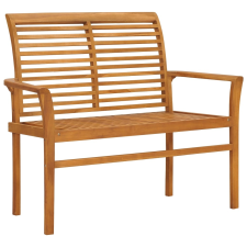 vidaXL tömör tíkfa kerti pad 112 cm kerti bútor