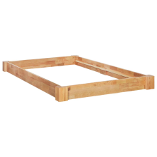 vidaXL tömör tölgyfa ágykeret 120 x 200 cm (247257) ágy és ágykellék