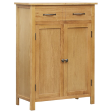 vidaXL tömör tölgyfa cipőszekrény 76 x 37 x 105 cm kerti bútor
