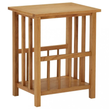 vidaXL Tömör tölgyfa magazinasztal 45 x 35 x 55 cm bútor
