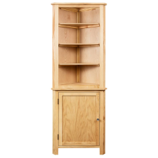 vidaXL tömör tölgyfa sarokszekrény 59 x 36 x 180 cm (247042) bútor