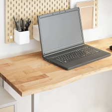 vidaXL tömör tölgyfa téglalap alakú asztallap kezeletlen 140x50x2,5 cm bútor