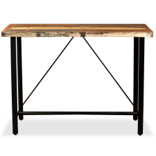 vidaXL tömör újrahasznosított fa bárasztal 120 x 60 x 107 cm (245440) bútor