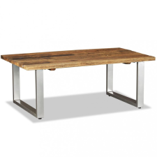 vidaXL Tömör újrahasznosított fa dohányzóasztal 100 x 60 x 38 cm bútor