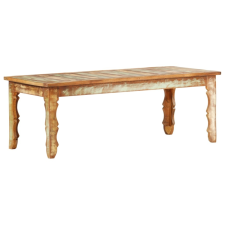 vidaXL tömör újrahasznosított fa dohányzóasztal 110 x 50 x 40 cm bútor