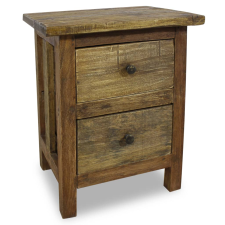 vidaXL tömör újrahasznosított fa éjjeliszekrény 40 x 30 x 51 cm (244487) bútor