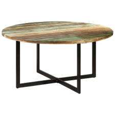 vidaXL tömör újrahasznosított fa étkezőasztal 150 x 75 cm bútor