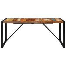 vidaXL tömör újrahasznosított fa étkezőasztal 175 x 90 x 76 cm bútor