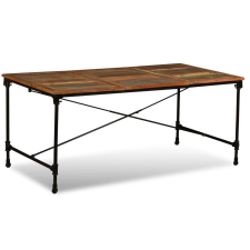 vidaXL tömör újrahasznosított fa étkezőasztal 180 cm                (243995) bútor