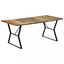 vidaXL tömör újrahasznosított fa étkezőasztal 180 x 90 x 76 cm bútor
