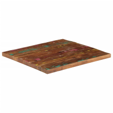 vidaXL tömör újrahasznosított fa négyzet alakú asztallap 80x80x3,8 cm bútor