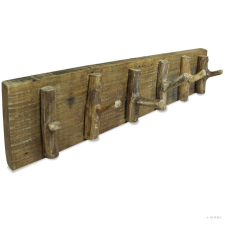 vidaXL Tömör újrahasznosított fa ruhafogas 60 x 15 cm bútor