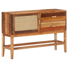 vidaXL tömör újrahasznosított fa tálalószekrény 118 x 30 x 76 cm bútor