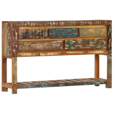 vidaXL tömör újrahasznosított fa tálalószekrény 120 x 30 x 75 cm bútor