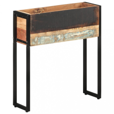 vidaXL Tömör újrahasznosított fa virágtartó 60 x 20 x 68 cm kerti dekoráció