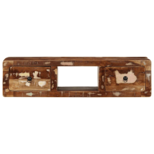 vidaXL tömör újrahasznosított falra szerelhető TV-szekrény 100x32x25cm (4104526) bútor