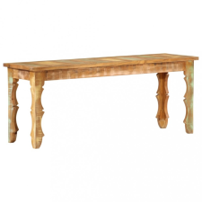 vidaXL Tömör újrahasznosított fapad 110 x 35 x 45 cm kerti bútor
