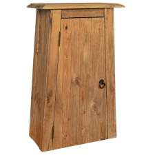 vidaXL tömör újrahasznosított fenyőfa faliszekrény 42 x 23 x 70 cm fürdőszoba bútor