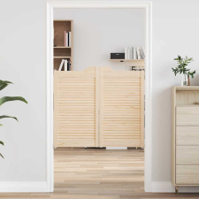 vidaXL tömörfa fenyőfa lengőajtók lamellás kialakítású 2 pár 90x100 cm építőanyag
