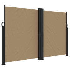 vidaXL tópszínű behúzható oldalsó napellenző 160x1000 cm kerti bútor