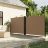 vidaXL Tópszínű behúzható oldalsó napellenző 180 x 600 cm