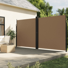 vidaXL tópszínű behúzható oldalsó napellenző 200 x 1000 cm kerti bútor