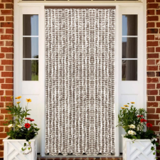 vidaXL Tópszínű és fehér zsenília rovarfüggöny 90 x 220 cm szúnyogháló