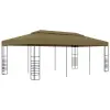 vidaXL tópszínű kerti pavilon 6 x 3 x 2,7 m 180 g/m²