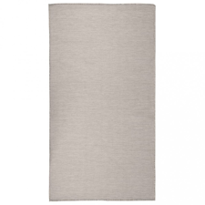 vidaXL Tópszínű lapos szövésű kültéri szőnyeg 80 x 150 cm lakástextília