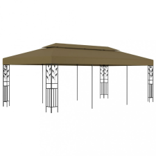 vidaXL Tópszínű pavilon 6 x 3 m 180 g/m² kerti bútor