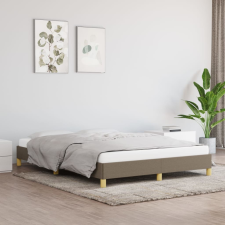 vidaXL tópszínű szövet ágykeret 140 x 190 cm ágy és ágykellék