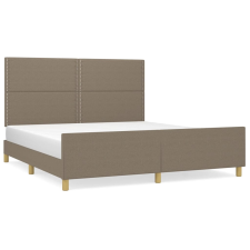 vidaXL tópszínű szövet ágykeret fejtámlával 180 x 200 cm (3124996) ágy és ágykellék