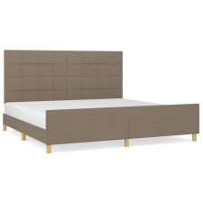 vidaXL tópszínű szövet ágykeret fejtámlával 200x200 cm (3125085) ágy és ágykellék