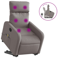 vidaXL tópszínű szövet dönthető masszázs- és állófotel (3206715) masszázsfotel