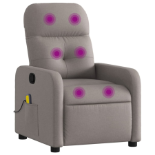 vidaXL tópszínű szövet dönthető masszázsfotel (374213) masszázsfotel